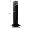 Costway Fantask Oscillating Tower Fan 3 Wind Speed Quiet Cooling 35W Black 28-in -Napoleon Shop 332006646 AlternateImage1 l