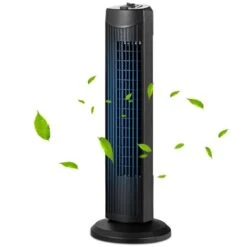 Costway Fantask Oscillating Tower Fan 3 Wind Speed Quiet Cooling 35W Black 28-in 11 Costway Fantask Oscillating Tower Fan 3 Wind Speed Quiet Cooling 35W Black 28-in -Napoleon Shop 332006646 MainImage 001 l