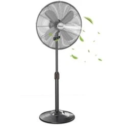 Costway Metal Oscillating Pedestal Fan 3 Wind Speed Height Adjust Black 18-in 9 Costway Metal Oscillating Pedestal Fan 3 Wind Speed Height Adjust Black 18-in -Napoleon Shop 332006662 MainImage 001 l