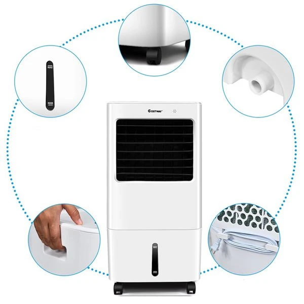 Costway Evaporative Portable Air Cooler Fan & Humidifier With Remote Control 4 Costway Evaporative Portable Air Cooler Fan & Humidifier With Remote Control - Image 2