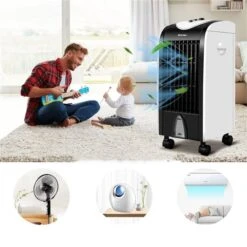 COSTWAY Evaporative Air Cooler With Fan & Humidifier Portable Bladeless Electric Fan -Napoleon Shop 332007814 AlternateImage2 l