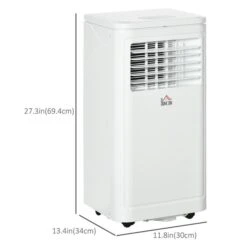 HomCom 8000 BTU 115V White Portable Air Conditioner -Napoleon Shop 332008542 AlternateImage2 l
