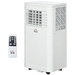 HomCom 8000 BTU 115V White Portable Air Conditioner