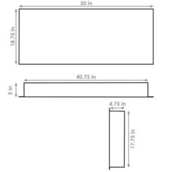 Sunnydaze Decor 50-in W Black Fan-forced Electric Fireplace -Napoleon Shop 332015577 AlternateImage1 l