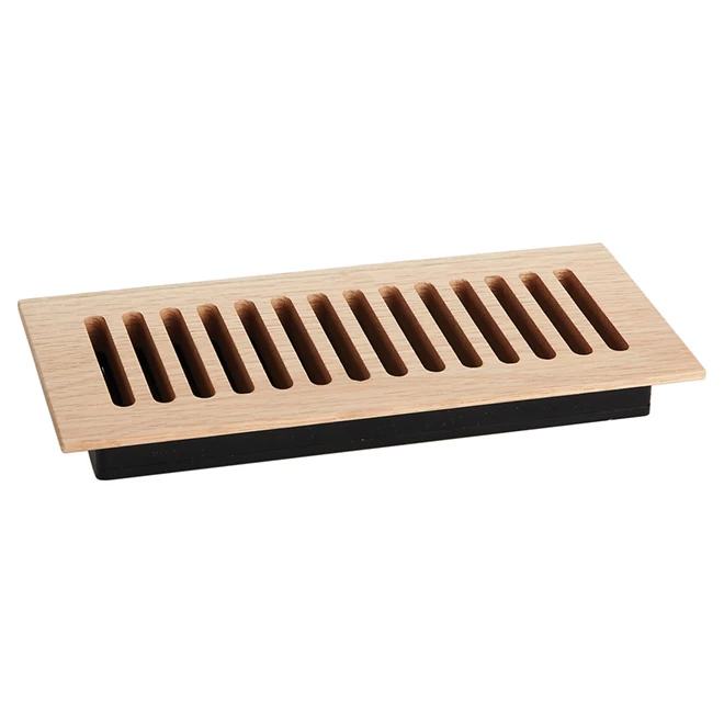 Legacy Unfinished Slimline Hardwood Vent Floor Register - Top Mount - Natural Oak - 4-in W X 10-in L 3 Legacy Unfinished Slimline Hardwood Vent Floor Register - Top Mount - Natural Oak - 4-in W X 10-in L