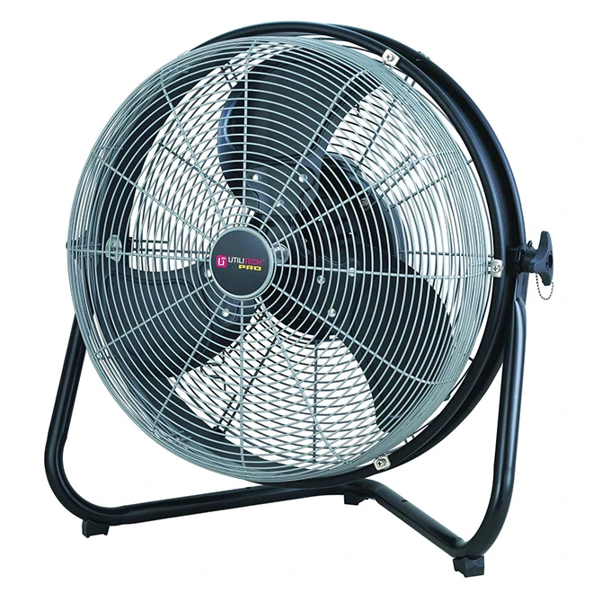 Commercial Floor Fan - 18" - Black And Silver 3 Commercial Floor Fan - 18" - Black And Silver