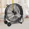 Utilitech 24-in 2-Speed Commercial Floor Fan - Black