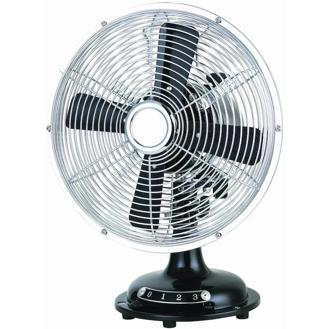 Utilitech 8-in 3-Speed Black Indoor Table Fan 3 Utilitech 8-in 3-Speed Black Indoor Table Fan