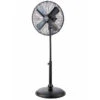 Utilitech 16-in - 3-Speeds Indoor Black Pedestal Fan