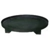Patio Drummond Round Steel Base For BBQ Fire Pit - Black - 6 1/4-in H X 34-in Dia