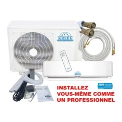 Kreeg Outdoor Wall-Mounted Heat Pump - 18,000 BTU - 25-ft Pre-Charged Pipe 11 Kreeg Outdoor Wall-Mounted Heat Pump - 18,000 BTU - 25-ft Pre-Charged Pipe -Napoleon Shop 60555008b L