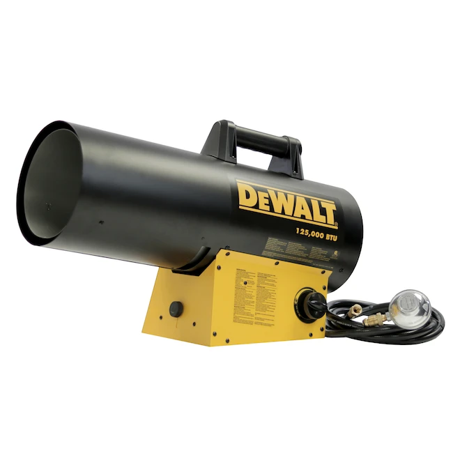DeWalt Portable Forced Air Propane Heater - 75,000 To 125,000 BTU - 11.5 Hour Run Time 6 DeWalt Portable Forced Air Propane Heater - 75,000 To 125,000 BTU - 11.5 Hour Run Time - Image 4