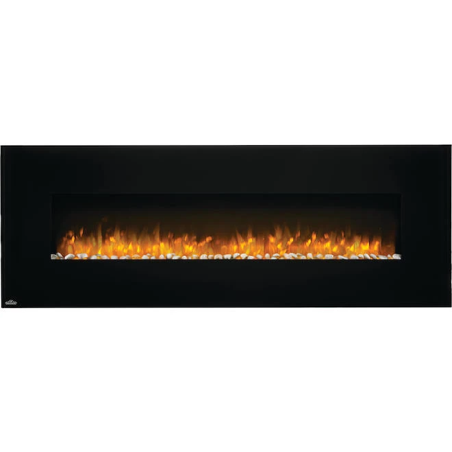 Napoleon Wall-Mounted Electric Fireplace - 60-in - 400 Sq. Ft. - 750W/1500W - Black 7 Napoleon Wall-Mounted Electric Fireplace - 60-in - 400 Sq. Ft. - 750W/1500W - Black - Image 5