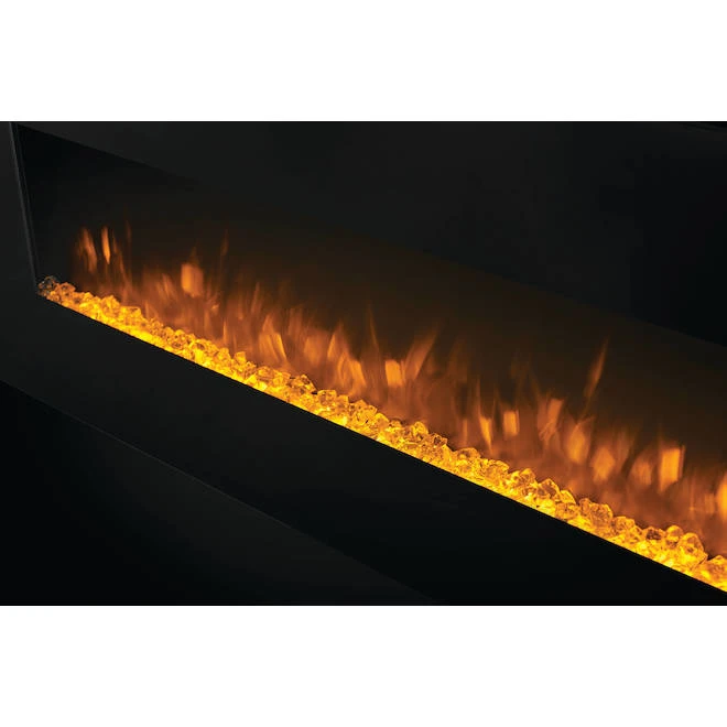 Napoleon Wall-Mounted Electric Fireplace - 60-in - 400 Sq. Ft. - 750W/1500W - Black 6 Napoleon Wall-Mounted Electric Fireplace - 60-in - 400 Sq. Ft. - 750W/1500W - Black - Image 4
