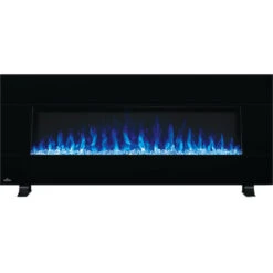 Napoleon Harsten 72-in Black Electric Wall Mount Fireplace With Bluetooth Speakers -Napoleon Shop 66265016b L