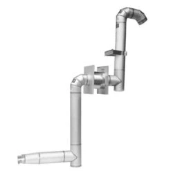 Versa-Liner Pellet Stove Kit - Metallic - Limited Lifetime Warranty - Basement Installation