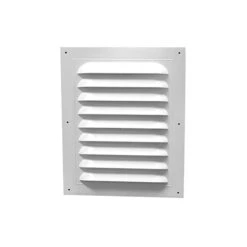 Canplas Duraflo Standard Rectangular Gable Vent - White - Plastic - 10.88-in W X 17.55-in L