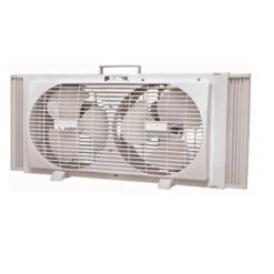 Double Window Fan - 2 Speeds - White
