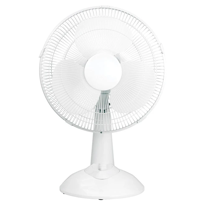Oscillating Table-Top Fan - 3-Speed - 12" - White 3 Oscillating Table-Top Fan - 3-Speed - 12" - White